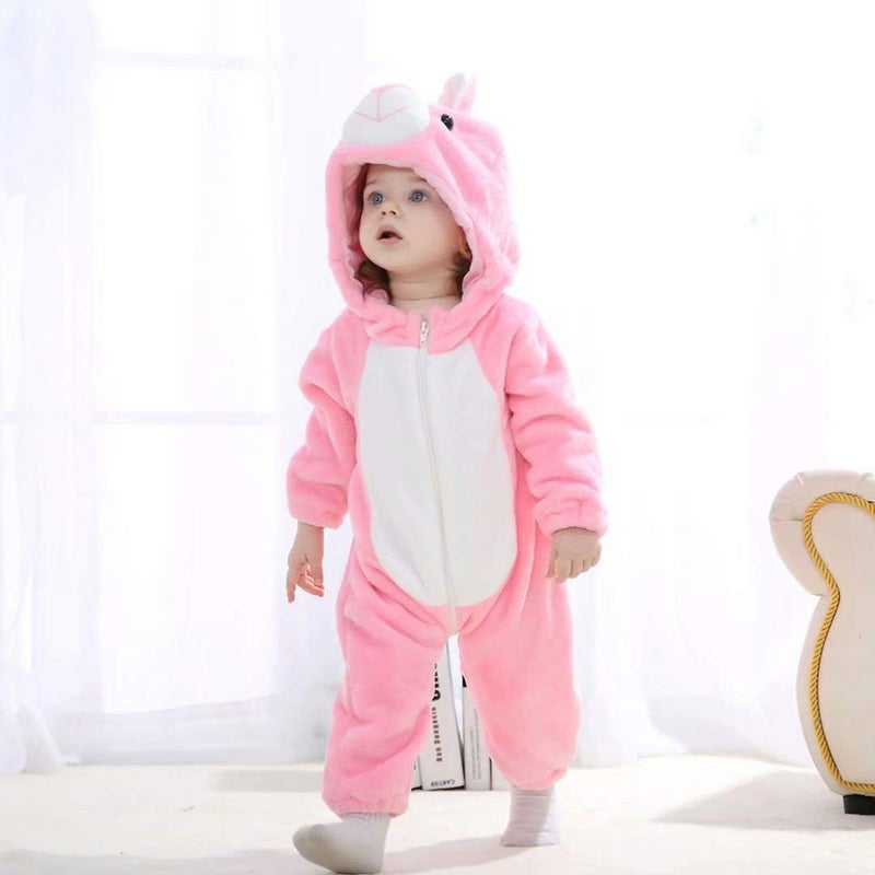 OLLULL Baby Bunny Costumes Unisex Toddler Outfit Halloween Dress Up Romper 12-18 Months - Image 4